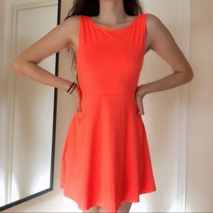 Backless Bright Neon Dress